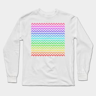 Rainbow Chevron pattern Long Sleeve T-Shirt